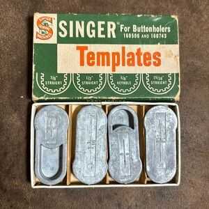 Singer templates part #160668 for buttonholes 160506 and 160743